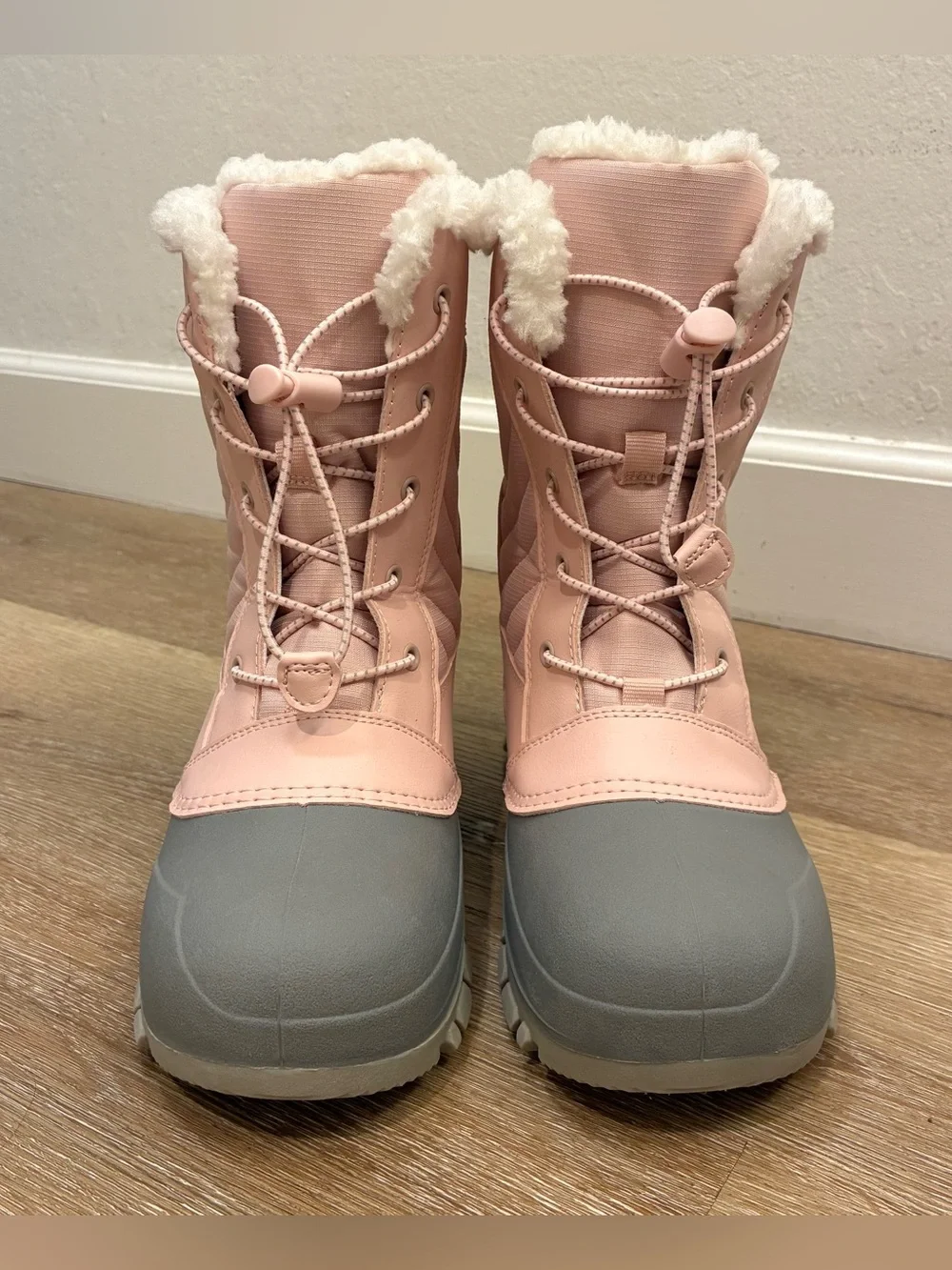 All in Motion Kids' Skylar Waterproof Snow Boots In Blush Pink Size 5 New No Box